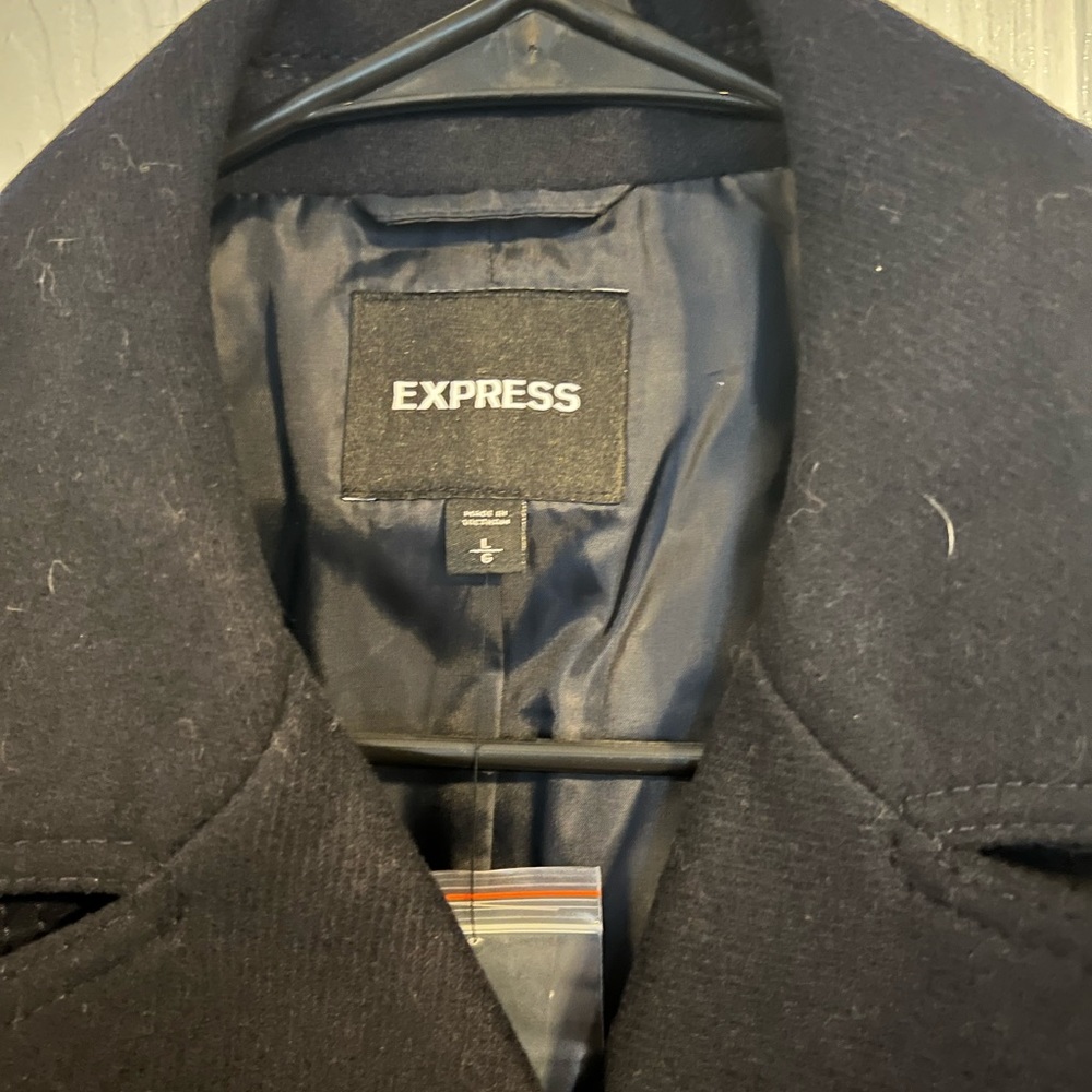 Express Double Breasted Wool Pea coat